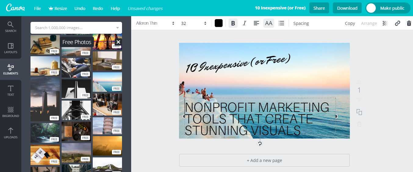 Canva Nonprofit Marketing Tools